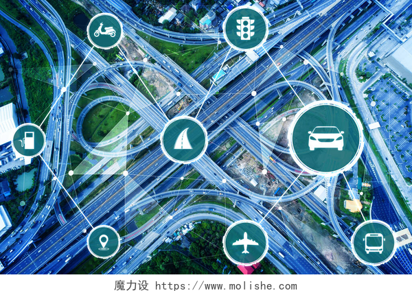 城市道路上的虚拟智能交通技术智能交通技术的概念,为未来的道路交通.虚拟智能系统进行数字信息分析,将城市街道上的车辆数据连接起来.未来主义创新 .